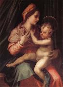 Andrea del Sarto Virgin Mary and her son painting